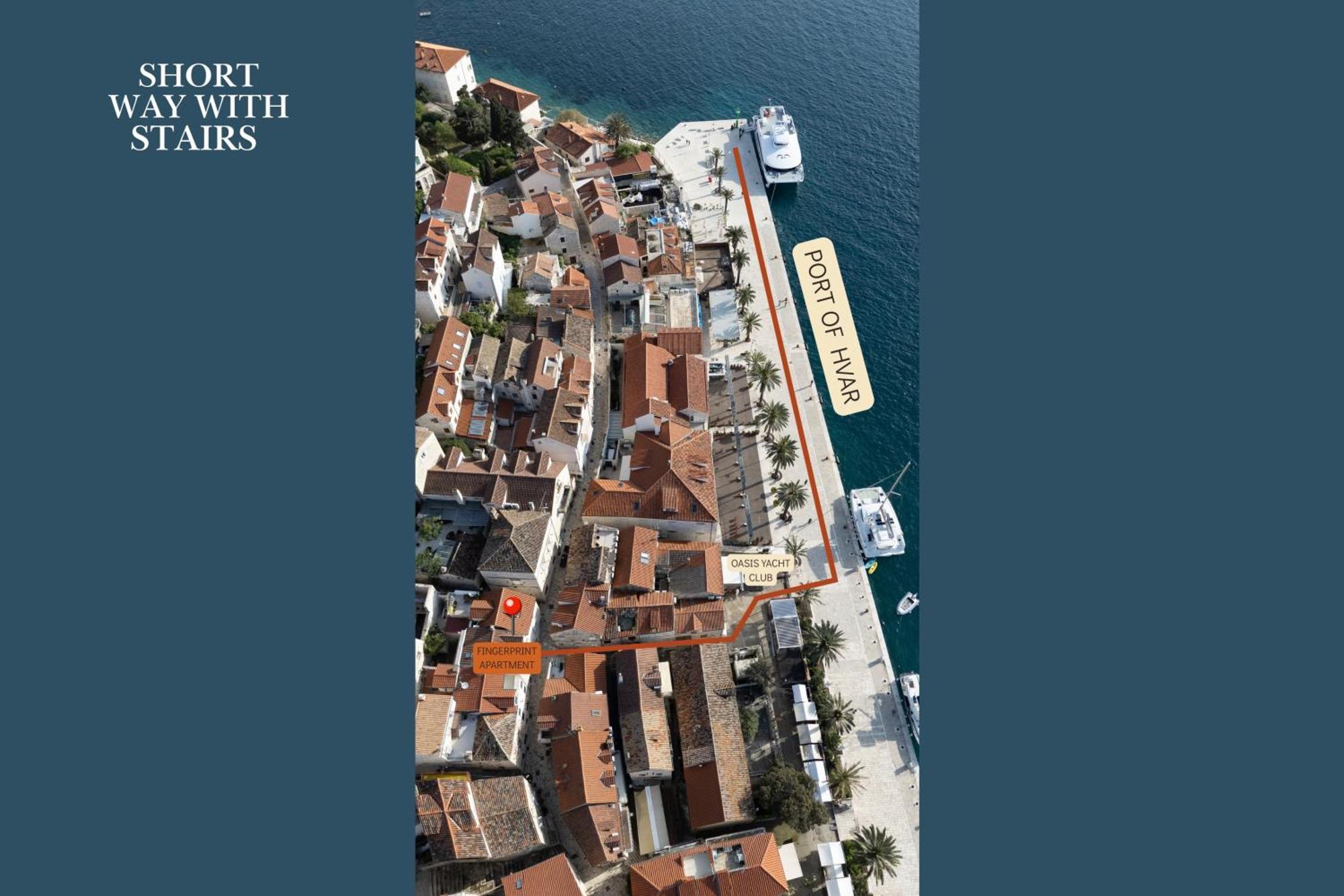 Fingerprint Central Apartment 5 Min From Center & Beach Hvar Town Exterior photo
