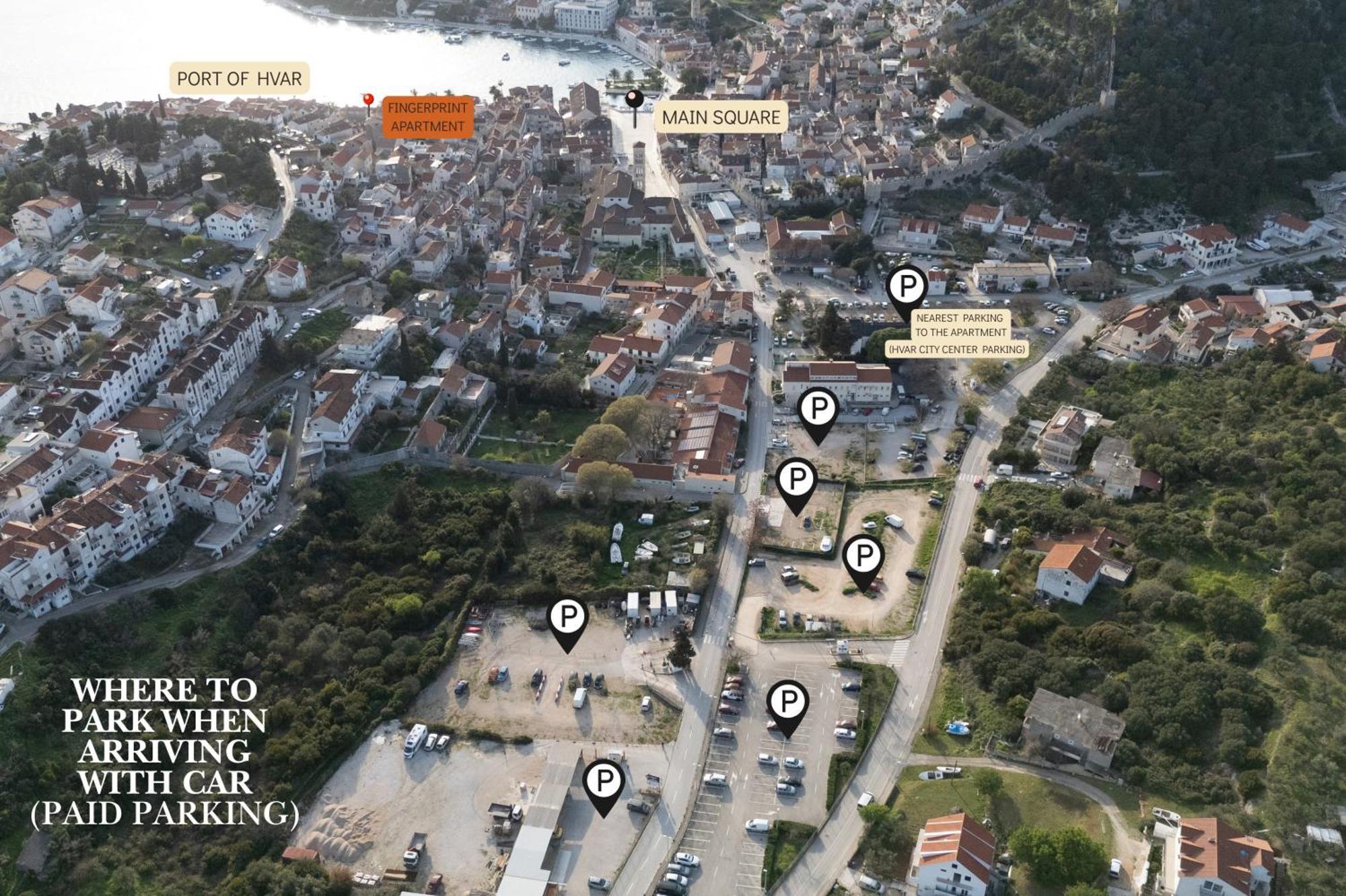 Fingerprint Central Apartment 5 Min From Center & Beach Hvar Town Exterior photo